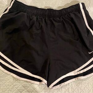 XL Nike Women's Black/White DRI-FIT Shorts